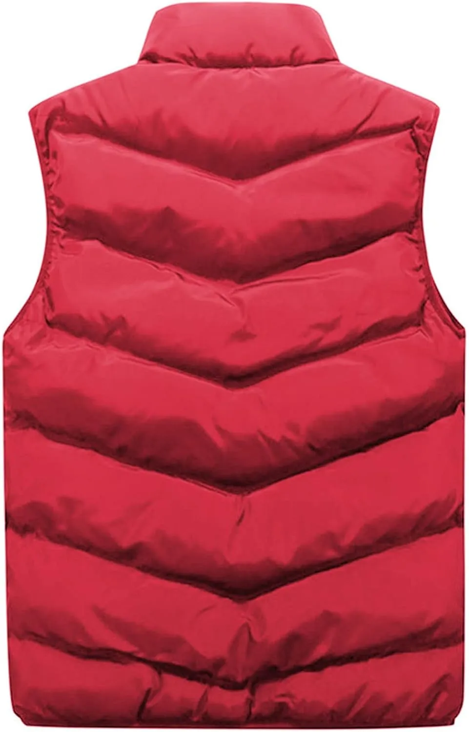 Ymosrh Fashion Coats for Men Autumn Winter Stand Collar Color Waistcoat Vest Jacket Top Coat Waterproof Jackets