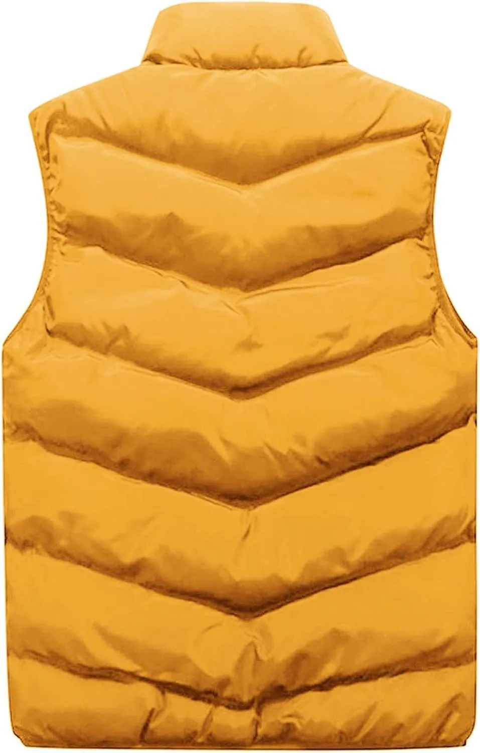 Ymosrh Fashion Coats for Men Autumn Winter Stand Collar Color Waistcoat Vest Jacket Top Coat Waterproof Jackets