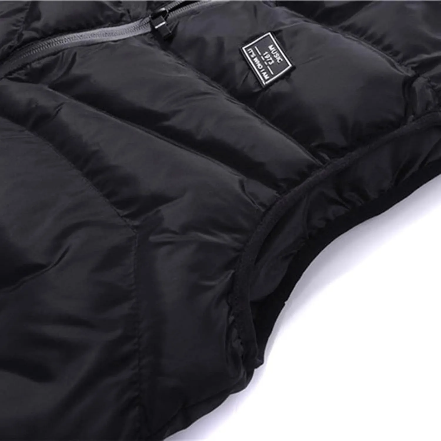 Ymosrh Fashion Coats for Men Autumn Winter Stand Collar Color Waistcoat Vest Jacket Top Coat Waterproof Jackets