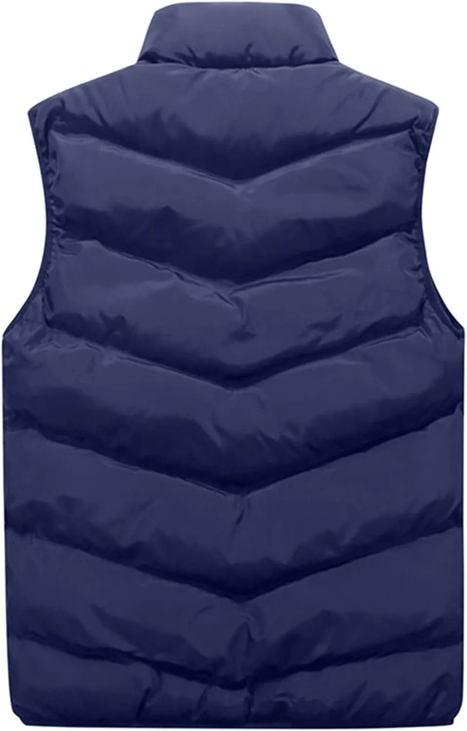 Ymosrh Fashion Coats for Men Autumn Winter Stand Collar Color Waistcoat Vest Jacket Top Coat Waterproof Jackets