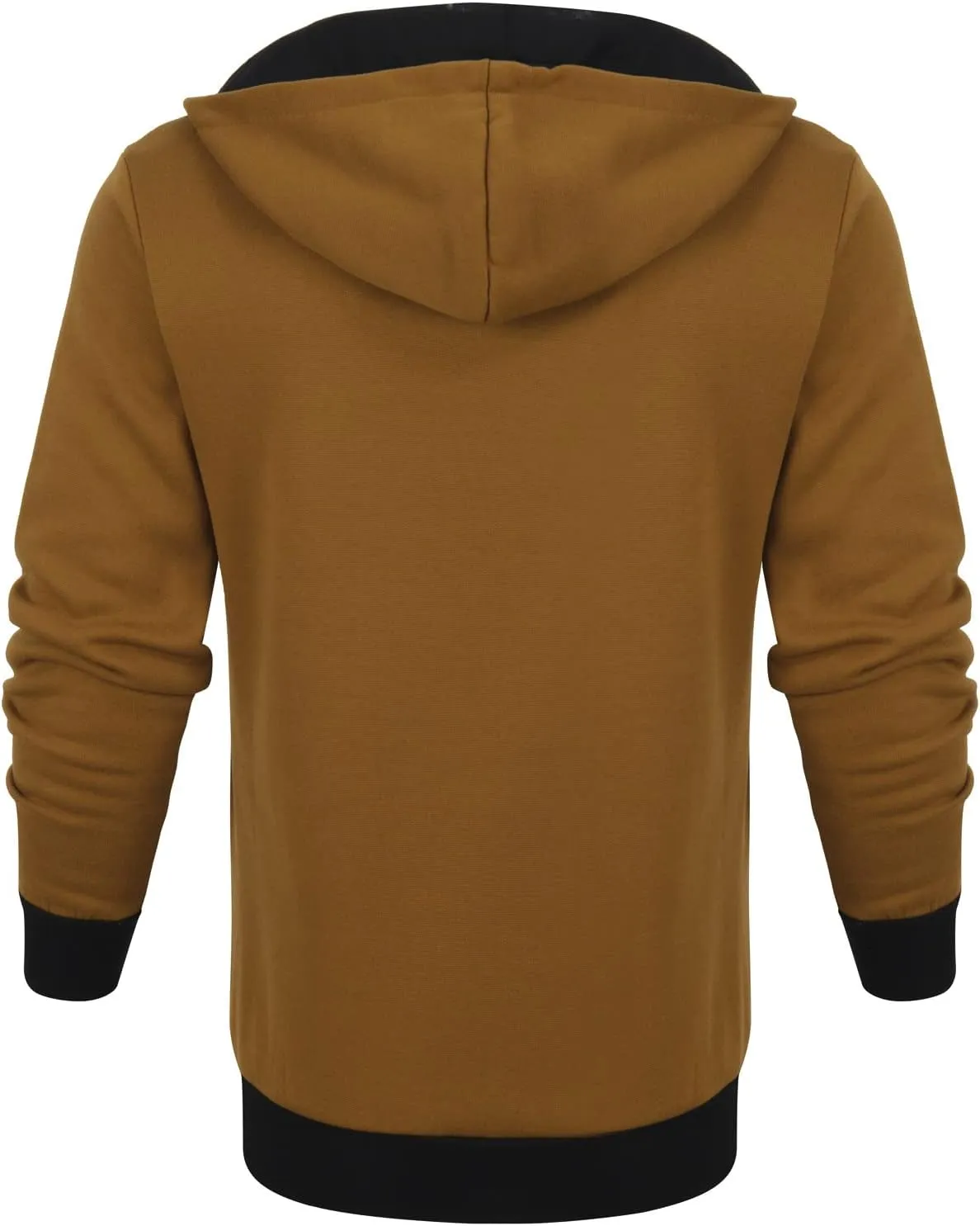 Ymosrh Fashion Coats for Men Camouflage Sports Sweatshirt Long Sleeve Zipper Hooded Jacket Coat Winter Jackets
