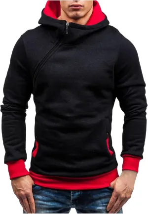Ymosrh Fashion Coats for Men Camouflage Sports Sweatshirt Long Sleeve Zipper Hooded Jacket Coat Winter Jackets