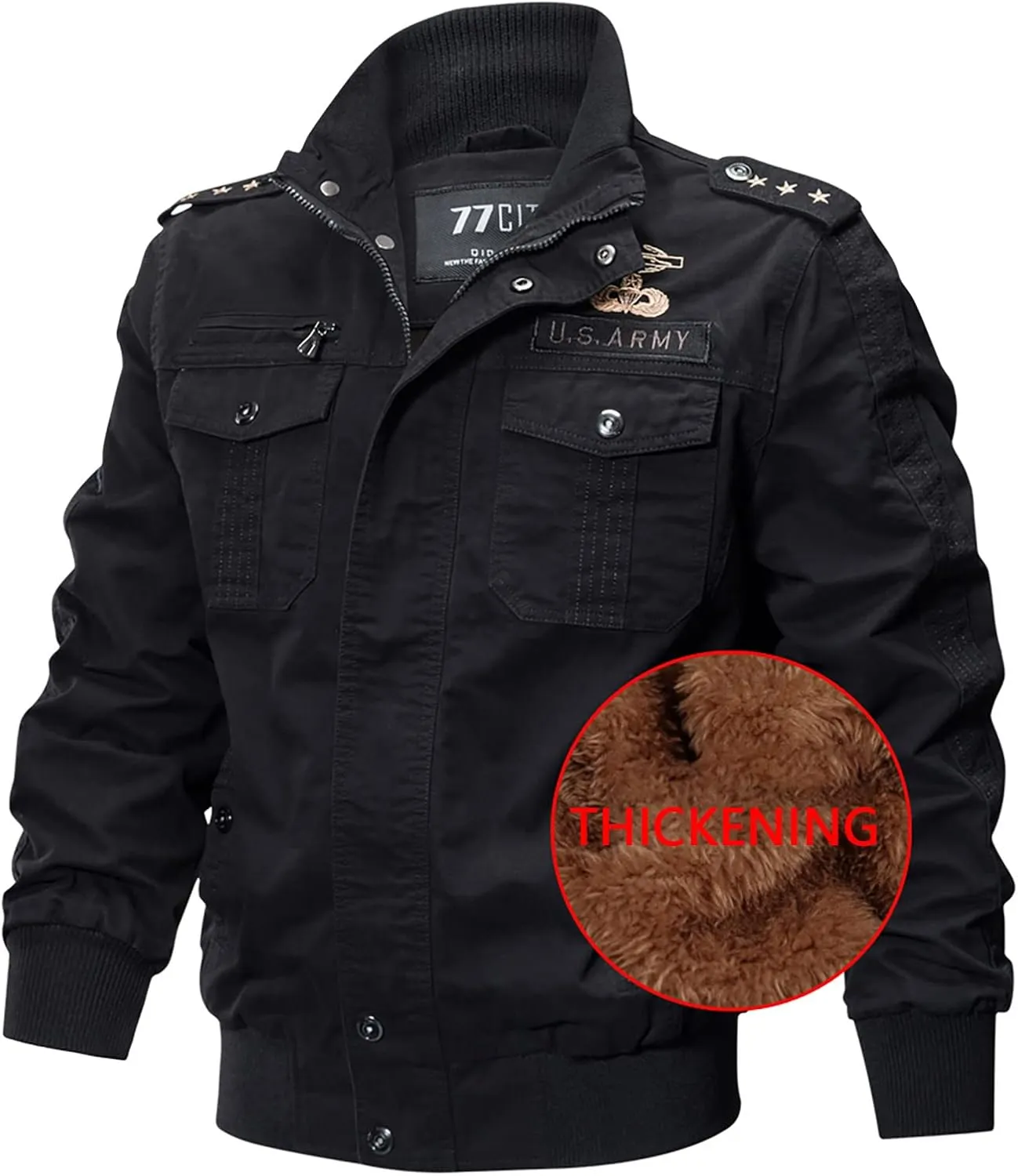 Ymosrh Mens Coat Men's Autumn Winter Military Clothing Zipper Pocket Loose Breathable Coat Fashion Coats For Men