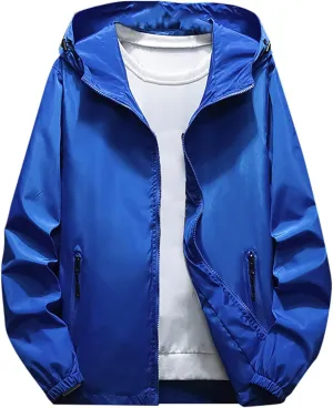Ymosrh Mens Coats and Jackets Big Tall Casual Color Plus Size Hoodie Zipper Outdoor Sport Coat Fashion Coats for Men