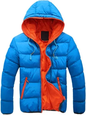 Ymosrh Men's Down Coats Jacket Hooded Lightweight Puffer Winter Jacket for Men, M-4XL