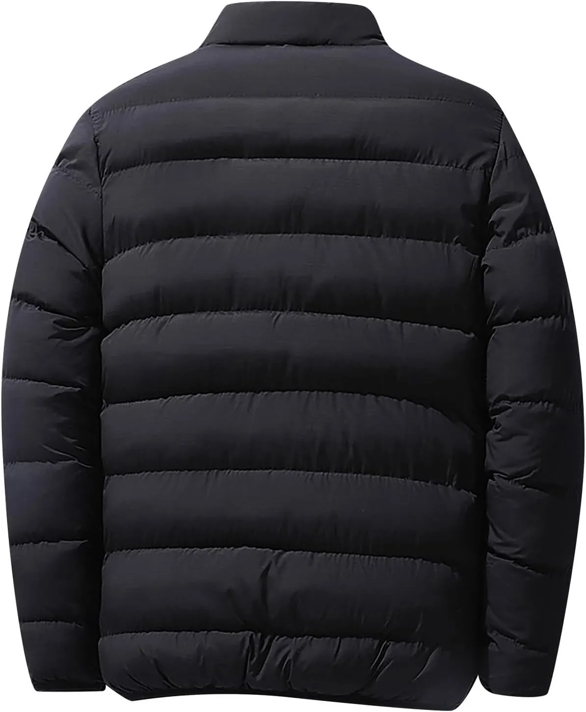 Ymosrh Men's Down Jackets Puffer Jacket Lightweight Warm Winter Coats Windproof Insulated Jacket Mens, L-5XL