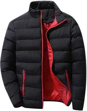 Ymosrh Men's Down Jackets Puffer Jacket Lightweight Warm Winter Coats Windproof Insulated Jacket Mens, L-5XL