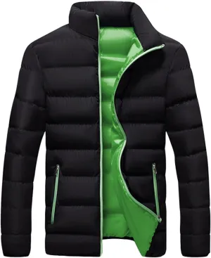 Ymosrh Men's Jackets Down Puffer Winter Jacket Packable Lightweight Windproof Insulated Warm Coat, XXL-5XL