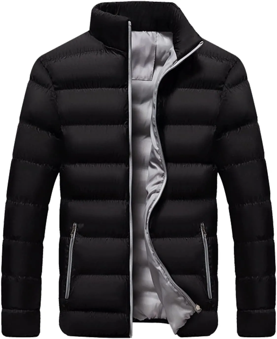 Ymosrh Men's Jackets Down Puffer Winter Jacket Packable Lightweight Windproof Insulated Warm Coat, XXL-5XL