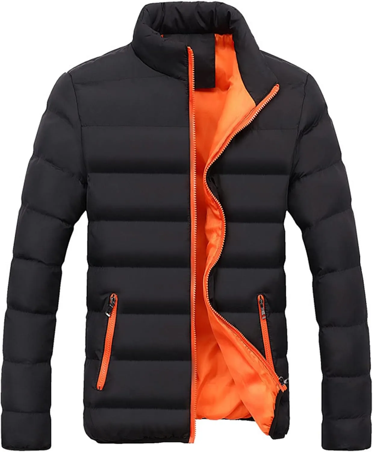 Ymosrh Men's Jackets Down Puffer Winter Jacket Packable Lightweight Windproof Insulated Warm Coat, XXL-5XL
