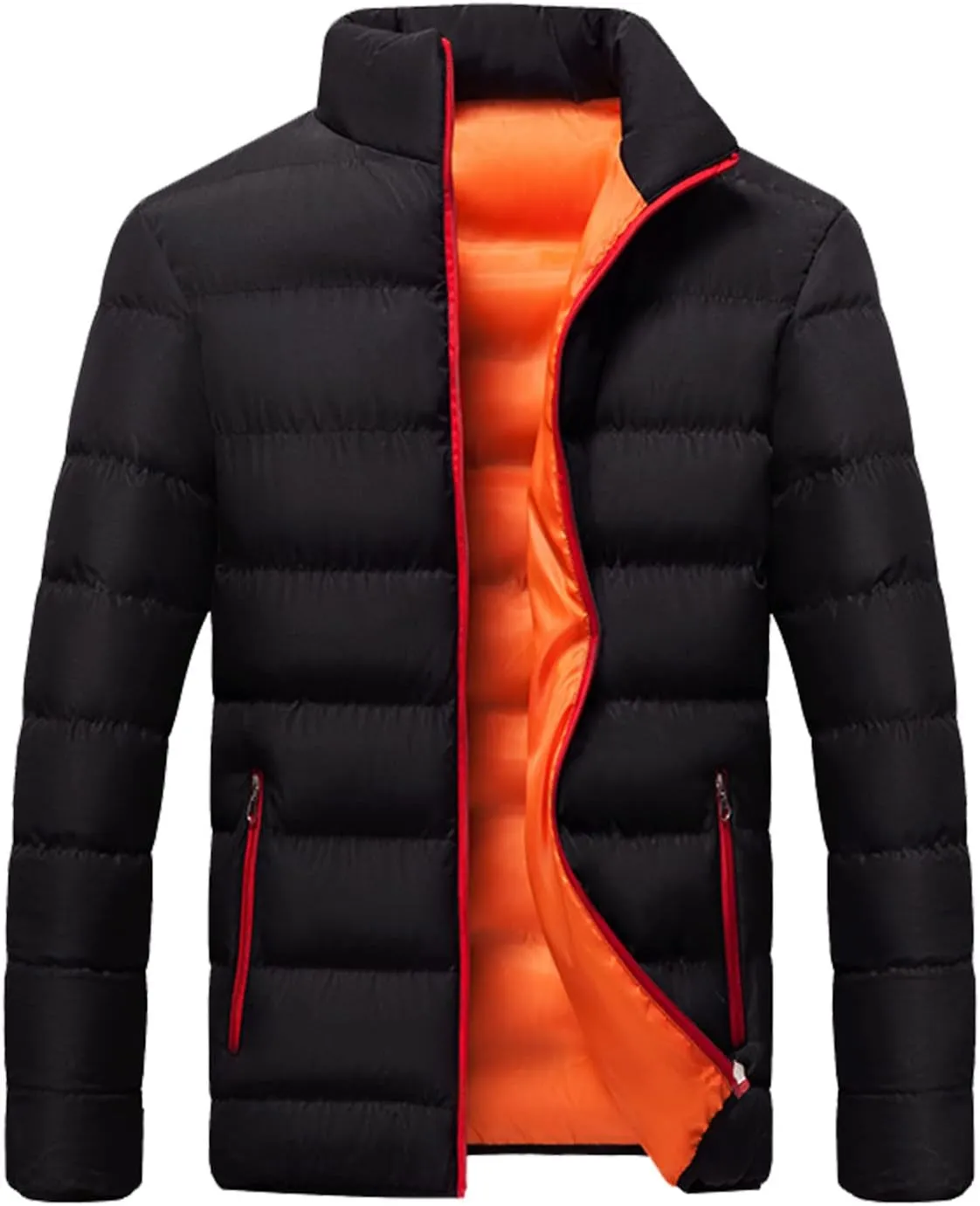 Ymosrh Men's Jackets Down Puffer Winter Jacket Packable Lightweight Windproof Insulated Warm Coat, XXL-5XL