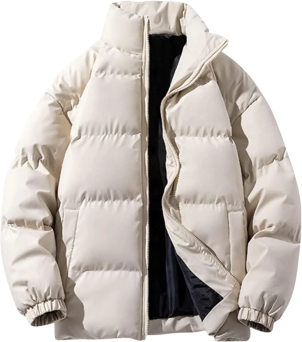 Ymosrh Men's Puffer Jacket Down Packable Jacket Lightweight Water-Resistant Insulated Jacket Men, M-5XL