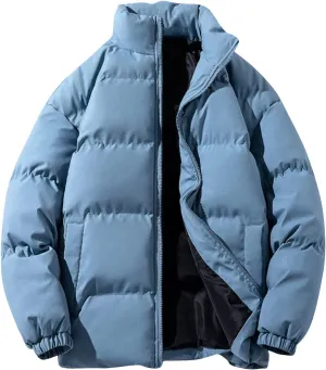 Ymosrh Men's Puffer Jacket Down Packable Jacket Lightweight Water-Resistant Insulated Jacket Men, M-5XL
