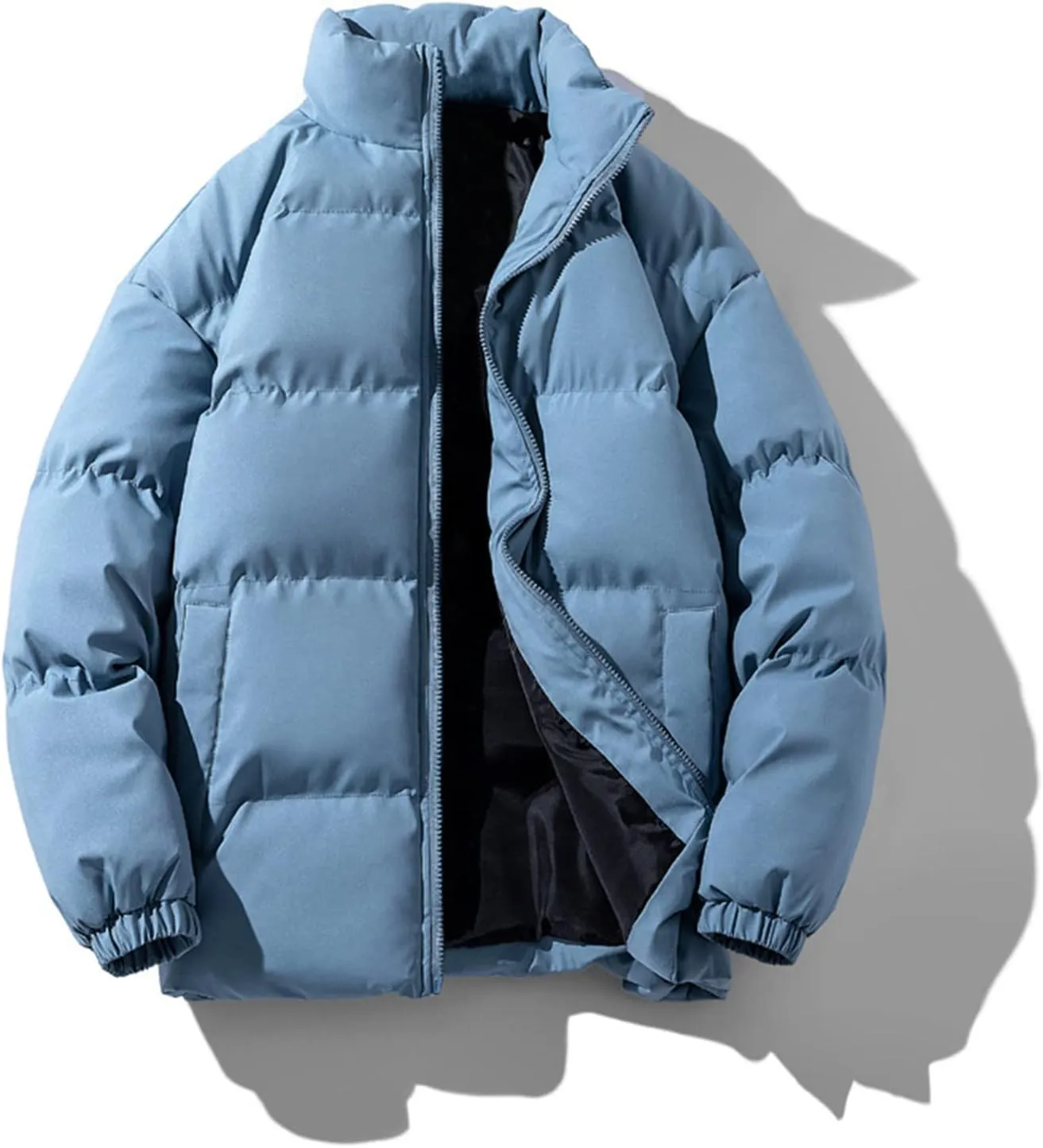 Ymosrh Men's Puffer Jacket Down Packable Jacket Lightweight Water-Resistant Insulated Jacket Men, M-5XL