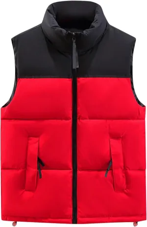Ymosrh Men's Puffer Jacket Padded Down Vest Winter Casual Work Sports Travel Outdoor Jacket Mens, M-4XL
