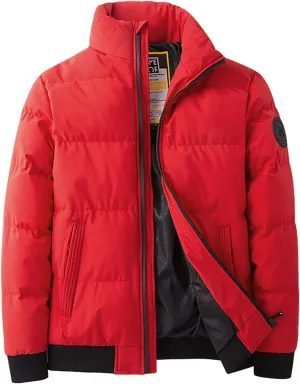 Ymosrh Men's Puffer Jackets Down Packable Jacket Lightweight Water-Resistant Insulated Jacket & Coats, XXL-7XL