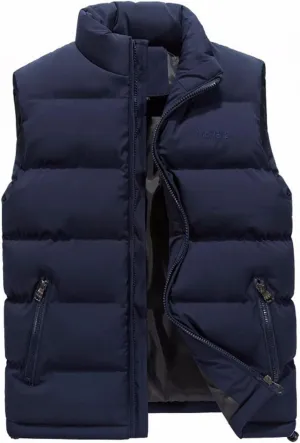 Ymosrh Men's Puffer Jackets Lightweight Down Vest Packable Puffy Outwear Vest With Zipper Coats, S-5XL