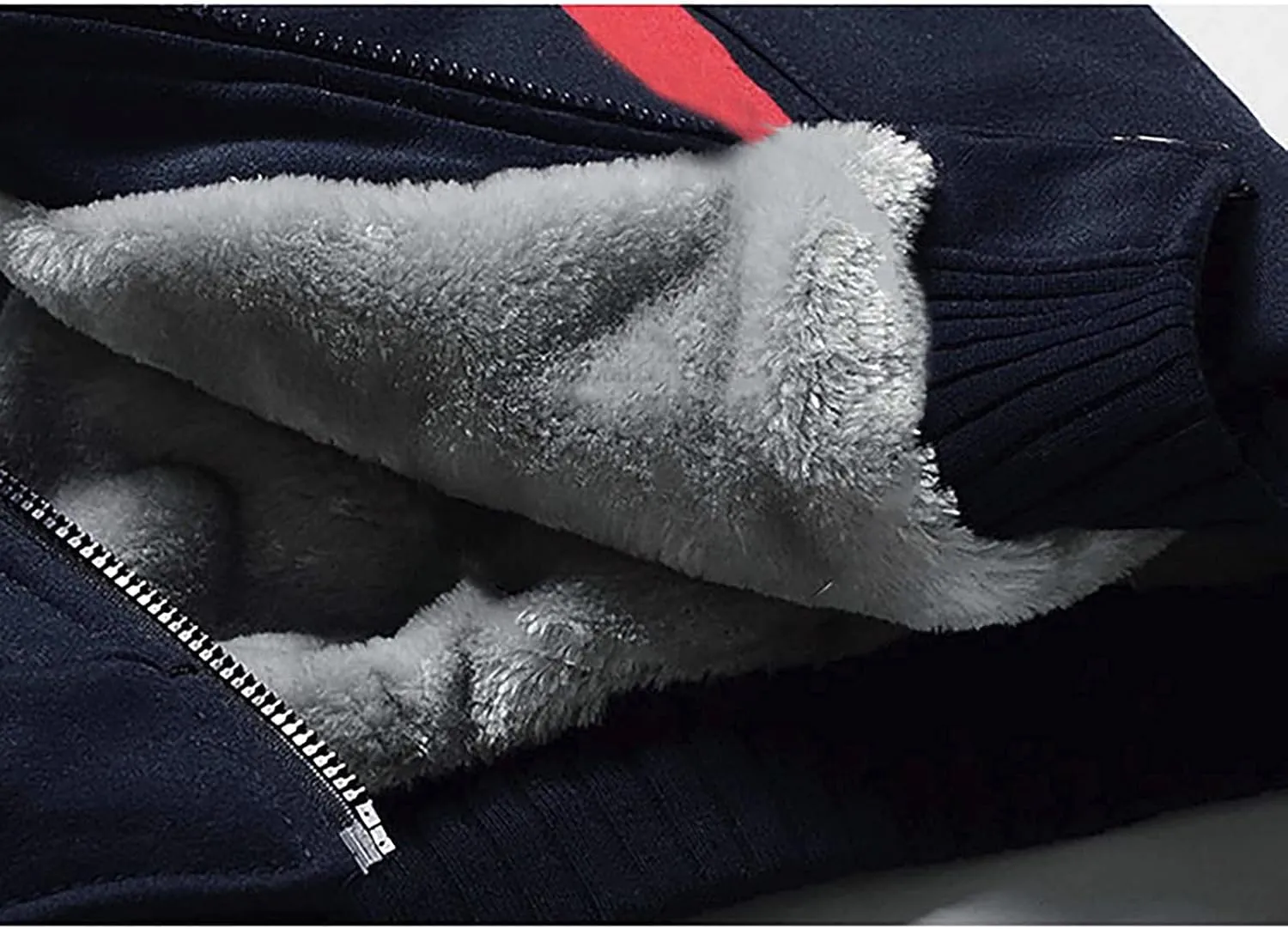 Ymosrh Men's Sweatshirt Zip Up Hoodie Fleece Lined Pullover Sweatshirts Casual Jacket Coat Sweatshirts, S-5XL