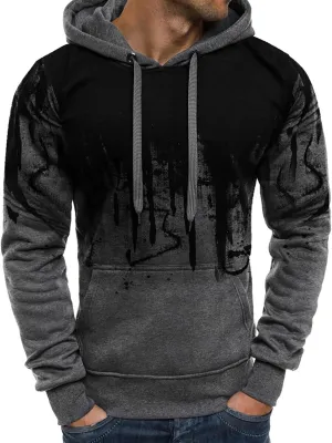 Ymosrh Men's Sweatshirts Graphic Hoodies Pullover Sweatshirts Casual Drawstring Tops With Pockets Hoodies Pullover, S-5XL