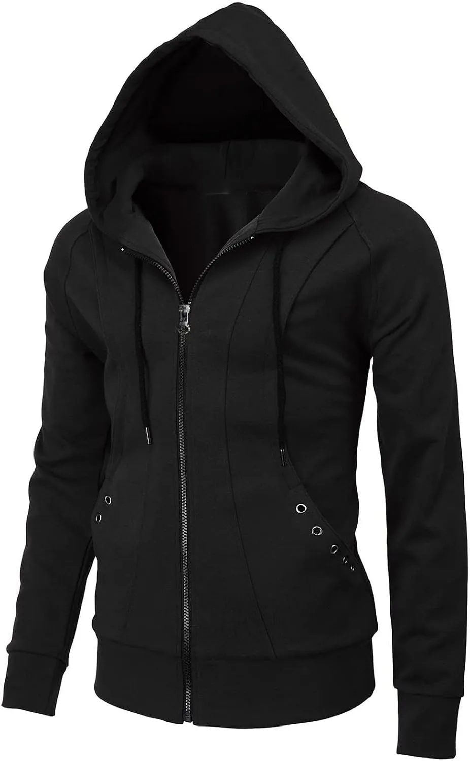 Ymosrh Men's Sweatshirts Long Sleeve Hoodie Sweatshirt Top Cardigan Hooded Jacket Fashion Hoodies & Sweatshirts, L-3XL