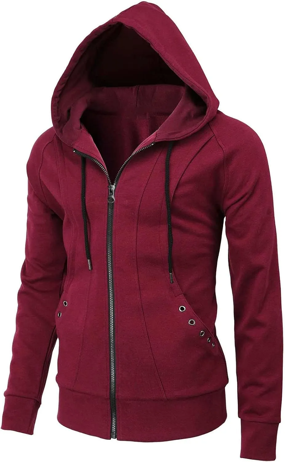 Ymosrh Men's Sweatshirts Long Sleeve Hoodie Sweatshirt Top Cardigan Hooded Jacket Fashion Hoodies & Sweatshirts, L-3XL