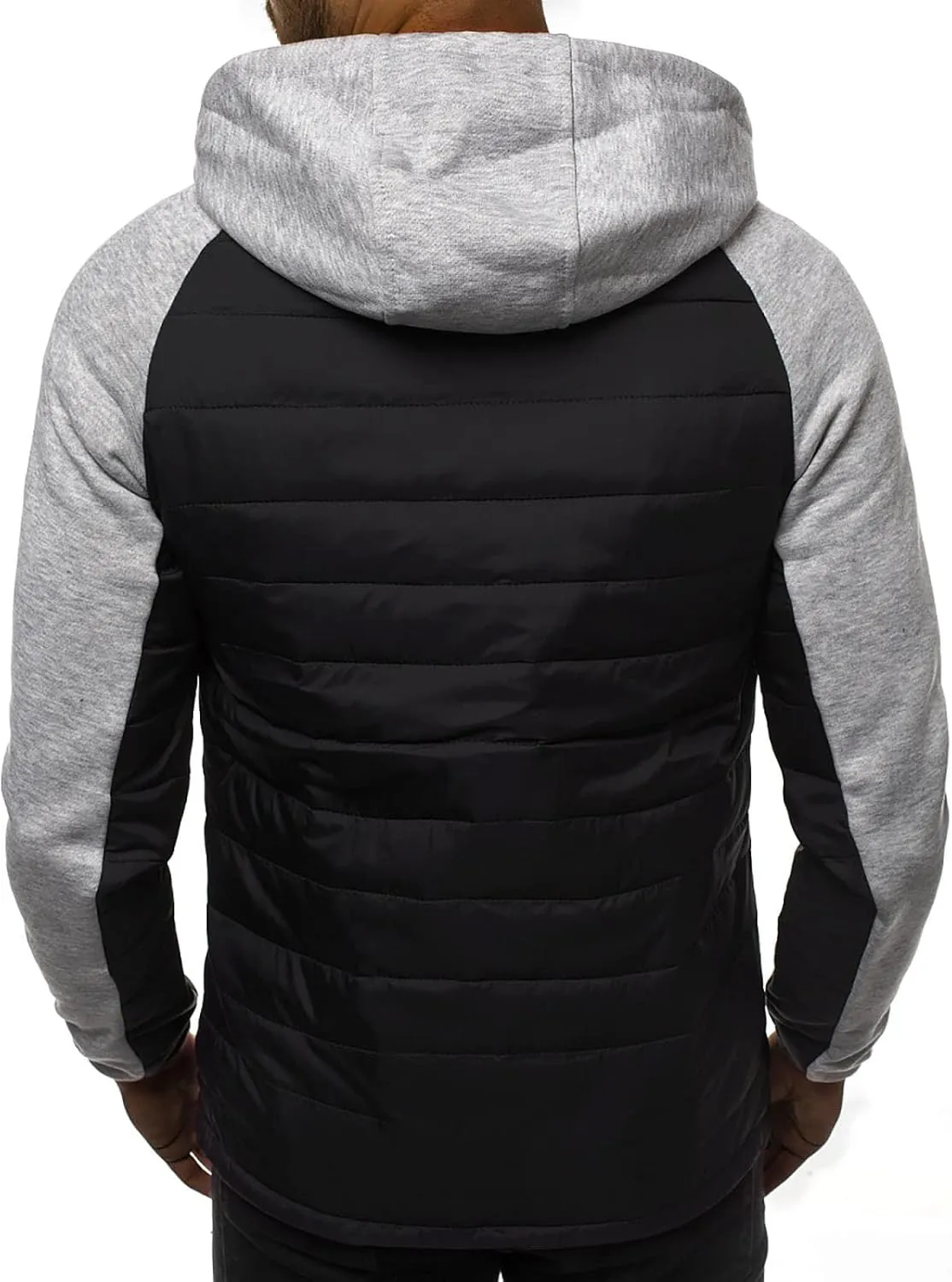 Ymosrh Men's Winter Jacket Down Jacket Puffer Packable Lightweight Windproof Insulated Warm Coat with Hood Jacket, M-3XL