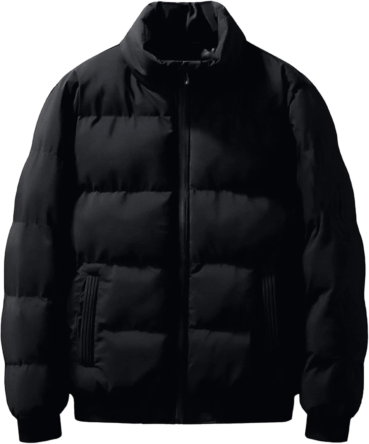 Ymosrh Men's Winter Jacket Lightweight Puffer Jacket Water-Resistant Warm Jackets and Coats Down Jackets, M-2XL