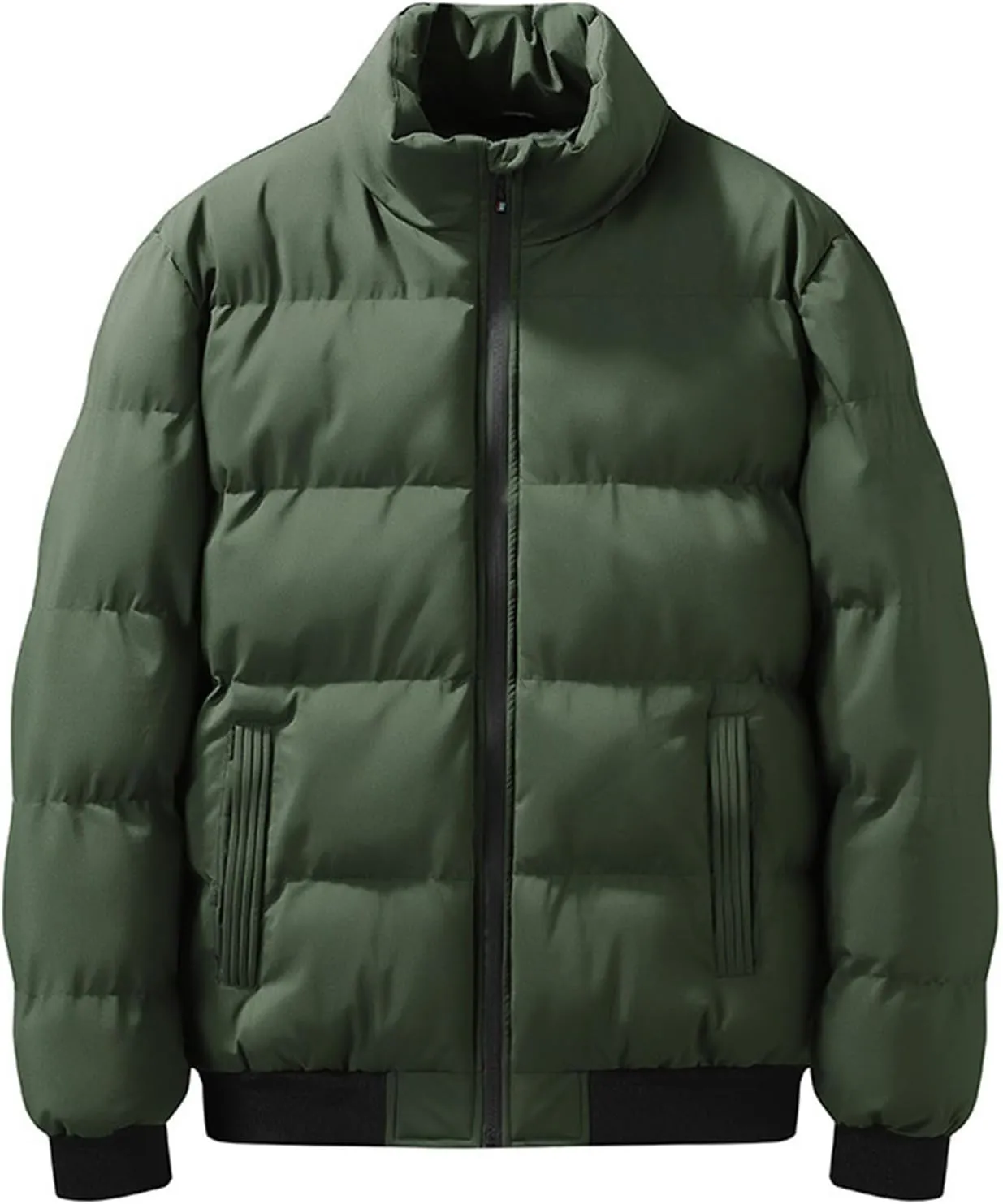 Ymosrh Men's Winter Jacket Lightweight Puffer Jacket Water-Resistant Warm Jackets and Coats Down Jackets, M-2XL